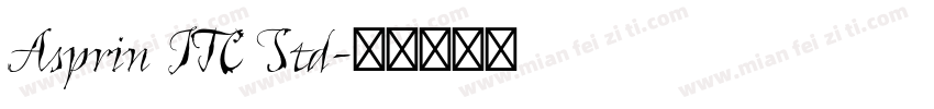 Asprin ITC Std字体转换